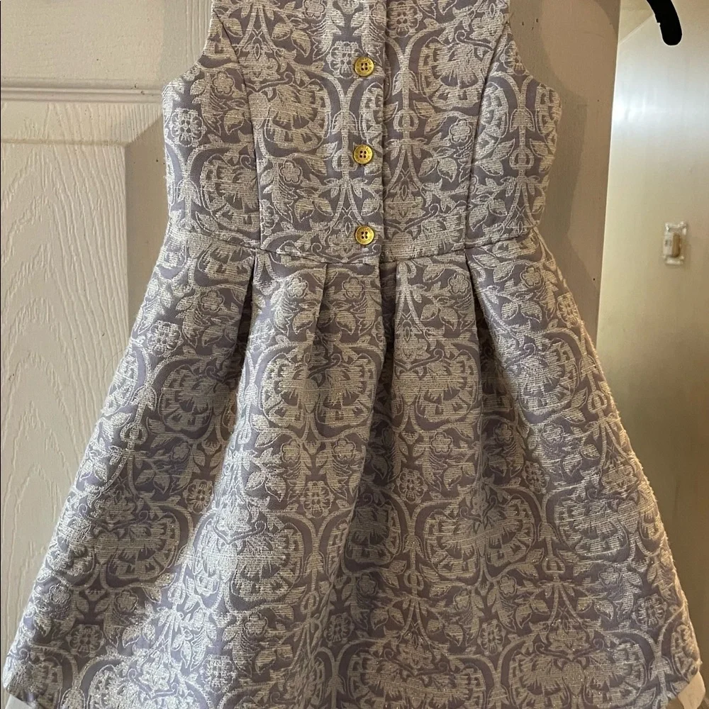 Genuine Kids OshKosh fancy high low dress girls purple gold sparkle